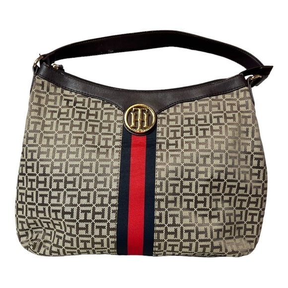 Tommy Hilfiger Handbags - Tommy Hilfiger Vintage Logo Canvas Shoulder Bag